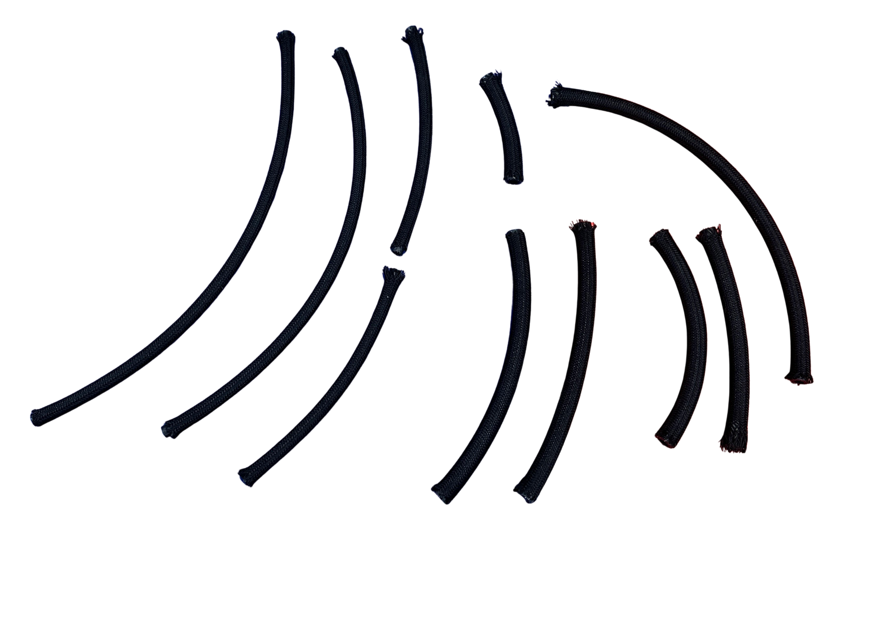 Braided Rubber 10 piece fuel line set 240z 1970-1972 Datsun